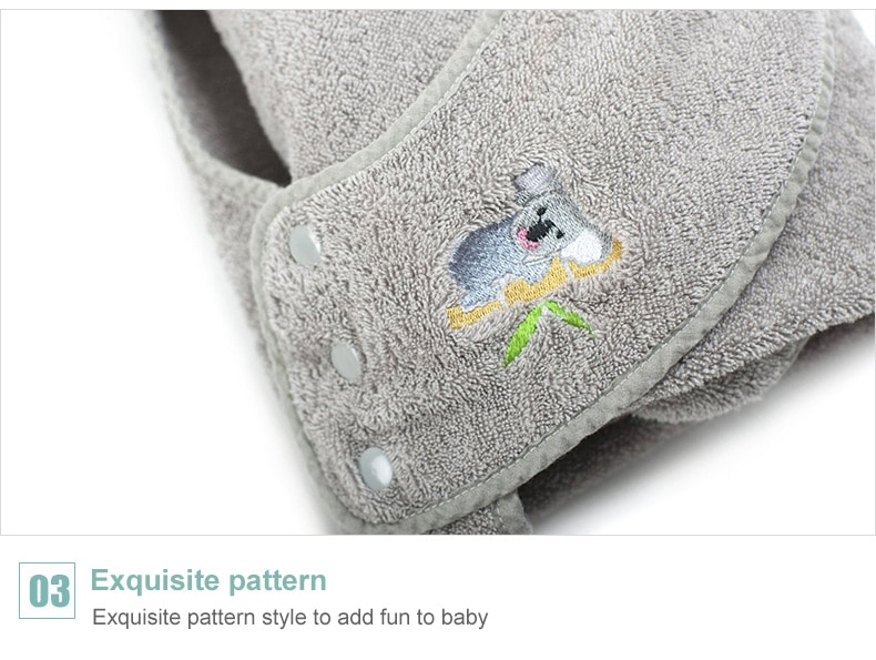 90CM*90CM Combed Cotton Baby Bath Towel Hooded Apron High Quality Towel Absorbent Kids Hooded Wipes Bath Towel
